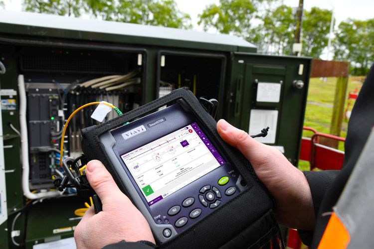 Nexgen technicians testing cables